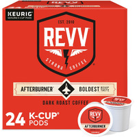 Revv Afterburner, Single-Serve Keurig K-Cup Pods, Dark Roast Coffee Pods, 96 Count