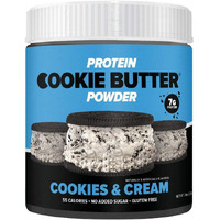 Flexible Dieting Lifestyle Whey Protein Cookie Butter Powder - Cookies & Cream | Keto-Friendly, Low Carb, No Added Sugars, Gluten-Free | Easy To Mix, Bake And Spread | 7.9Oz