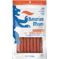 Bavarian Meats Hot & Spicy Lil' Landjaeger German Style Smoked Sausage Snack Sticks, 10 Ounce