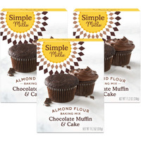Simple Mills Almond Flour Baking Mix, Chocolate Muffin & Cake Mix - Gluten Free, Plant Based, Paleo Friendly, 11.2 Ounce (Pack Of 3)