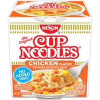 Nissin Cup Noodles Chicken Flavor Soup 2.25 Oz (Pack Of 12)