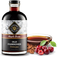 Strongwater Maple Pecan Old Fashioned Craft Cocktail Mixer - Makes 32 Cocktails - Handcrafted Old Fashioned Syrup With Real Coffee, Pecans, Sugar & Cherry - Just Mix With Bourbon Or Whiskey
