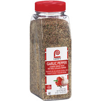 Lawry's Coarse Grind Garlic Pepper With Red Bell & Black Pepper, 22 Oz - One 22 Ounce Garlic Pepper Seasoning With Parsley, Great On Beef, Seafood, Salads And Vegetables