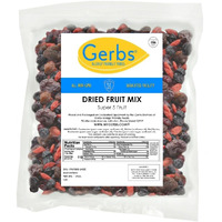 Gerbs Super 5 Dried Fruit Snack Mix 14 Oz. Premium | Top 14 Food Allergy Free | Resealable Bulk Bag | Made In Usa | Dried Blueberry Cranberry Cherry Raisin Goji Berries Trail Mix | Gluten Peanut Free