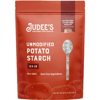 Judees Unmodified Potato Starch 2.5 Lb - Just One Ingredient - Great For Breading, Thickening, Cooking, And Baking - 100% Non-Gmo, Gluten-Free, And Nut-Free - Resistant To High Temperatures