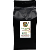 Low Acid Organic Coffee - Whole Bean, Mold-Free & Stomach Friendly By Java Planet, Sumatran Single Origin Decaf Coffee, Dark Roast, Smooth Full Flavored, 5Lb Bag