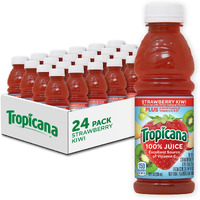 Tropicana 100% Juice, Strawberry Kiwi, 10 Fl Oz Bottle (Pack Of 24)