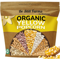 Be Still Farms Yellow Organic Popcorn Kernels (4.8Lb) - Uncooked Corn Bulk Great For Movie Night - Healthy Microwave Snacks Ideal For Popping - Usa Grown | Usda Certified | Vegan | Non-Gmo
