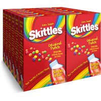 Skittles Singles To Go Original Punch, Powdered Drink Mix, Zero Sugar, Low Calorie, Includes 12 Boxes, 6 Servings Per Box, 72 Total Servings,6 Count (Pack Of 12)