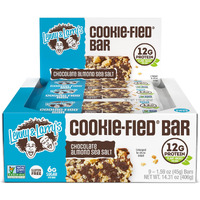 Lenny & Larry's Cookie-Fied Plant-Based Protein Bar, Vegan And Non-Gmo, Chocolate Almond Sea Salt, 45 G, 9 Count