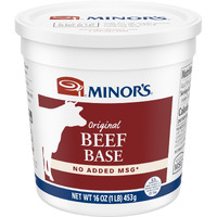 Minor's Beef Base And Stock, Great For Soup Broth And Sauces, 0 Grams Trans Fat, No Added Msg, 16 Oz Tub