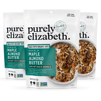 Purely Elizabeth, Maple Almond Butter, Ancient Grain Granola, Gluten-Free, Non-Gmo (3 Ct, 10Oz Bags)