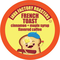 Java Factory Coffee Pods Cinnamon And Maple Flavored Coffee Compatible With K Cup Brewers Including 2.0, French Toast, 80 Count