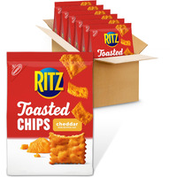 Ritz Toasted Chips Cheddar Crackers, 6 - 8.1 Oz Bags