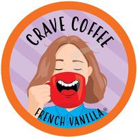 Crave Beverages Flavored Coffee Pods Compatible With 2 K-Cup Brewers, French Vanilla, 40 Count