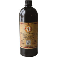Pure Dark Mexican Vanilla Extract (Dark, 1 Liter, 33.81 Fl Oz)