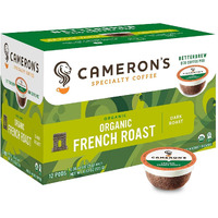 Cameron's Coffee Single Serve Pods, Organic French Roast, 12 Count (Pack Of 6)
