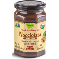 Rigoni Di Asiago Nocciolata Organic Hazelnut Spread, Dairy Free, 8.82 Oz (Pack Of 6)
