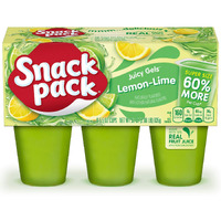 Super Snack Pack Lemon-Lime Juicy Gels, 6 Count, 8 Pack