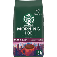 Starbucks Ground Coffee, Dark Roast Coffee, Morning Joe, 100% Arabica, 1 Bag (12 Oz)
