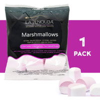 La Nouba Sugar-Free Marshmallows - 2.7 Oz. Pack - Low Calorie, Low Carb, Fat-Free And Gluten Free Snack - Traditional Delicious Taste - All Natural And Healthy Marshmallows