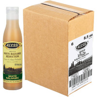 Alessi Balsamic Vinegar Reduction, Autentico From Italy, Ideal On Caprese Salad, Fruits, Cheeses, Meats, Marinades, White Balsamic (White Balsamic, 8.5 Fl Oz (Pack Of 6))