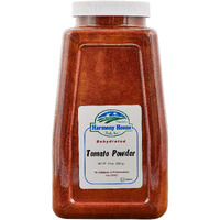 Premium Dehydrated Tomato Powder, 24 Oz Size Quart Jar - From Harvest Red Tomatoes By Harmony House Foods