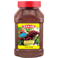 Tazah Sumac Spice - 16Oz Ground Sumac Seasoning From Jordan - Essential Ingredient For Mediterranean And Middle-Eastern Cuisine - Perfect For Marinades, Dry Rubs, Kabobs, And Dressings