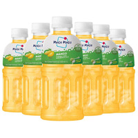 Mogu Mogu Drink Mango Juices (6 Bottles) Drinks For Kids Made With Nata De Coco (Coconut Jelly) Fun Chewable Juice Boxes. Juice Bottles Made For Adults And Kids Ready To Drink Juices.
