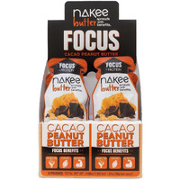 Nakee Butter Focus Cacao Peanut Butter - 12-Pack