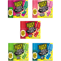 Juicy Drop Halloween Bulk Gum With Sour Gel Applicator 8 Ct, Pack Of 16 - Sweet & Sour Fun Candy Gum With Assorted Flavors For Party Favors, Halloween Candy Bowls, Trick Or Treat Goodie Bags