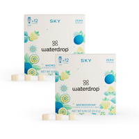 Waterdrop Hydration Cubes, Pineberry, Passion Fruit & Pear, Vitamin C, B1 & B3, On The Go Water Enhancer Drops For Still & Sparkling Water, Low Calorie, Zero Sugar, Gluten Free, Non Gmo, Vegan, 24 Ct