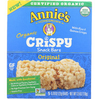 Annie's Homegrown Organic Original Crispy Bars, Gelatin Free, 3.9 Ounces (Pack Of 8)