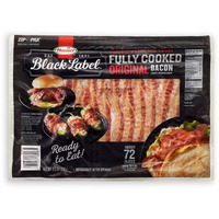 Hormel Black Label Fully Cooked Bacon (72 Slices) - Pack Of 2