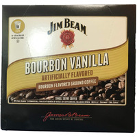 Jim Beam Bourbon Vanilla Single Serve Coffee, 18 Cups, Keurig 2.0 Compatible