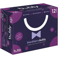 Bubly Sparkling Water, Blackberry, 12 Fl Oz (Pack Of 12)
