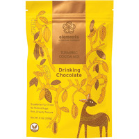 Elements Truffles Turmeric Dark Hot Chocolate -Heavy Metal Tested- All-Natural, Handmade, Dark Hot Chocolate Mix - Uses Ecuadorian, Fair Trade, Organic Cacao Powder - Vegan Hot Cocoa Mix - 8 Oz