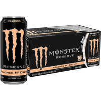 Monster Energy Reserve Peaches N Creme, Energy Drink, 16 Ounce (Pack Of 15)