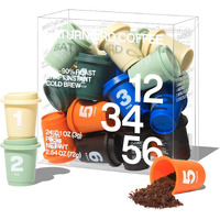 Saturnbird Coffee Instant Cold Brew - Light, Medium, Dark Roast Variety Pack, 6 Roast Levels (No.1-6), 100% Arabica With Diamondust Technology, 24 Single Serves Perfect For Iced Coffee