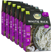 Natural Heaven Hearts Of Palm Rice, White - Low-Carb And Low-Calorie White Rice, Keto, Paleo, Plant-Based Healthy Food, Ready To Eat, 9 Oz Ea (Pack Of 6)
