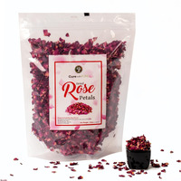 Cure Wid Pure Dried Rose Petals 4Oz/114G Edible Flowers For Cocktails,Garnishing & Drinks Natural Dried Roses For Tea,Baking,Desserts,Bread,Cake,Bath,Diy Skincare Edible Rose Petals In Resealable Bag