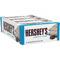 Hershey's Cookies 'N' Creme Candy Bars, 1.55 Oz (36 Count)