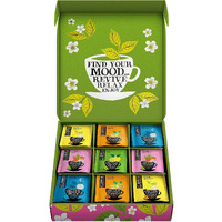 Clipper Tea Organic Herbal & Green Tea Selection/Sampler, Gift Box - Eco Friendly, Self Care, Fair Trade. Assorted Individually Wrapped Tea Bags, 1 Box, 45 Unbleached Tea Bags, Gifting