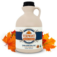 Vermont Maple Syrup - 32 Oz Grade A, Amber Rich Organic Maple Syrup - 100% Pure And Authentic Maple Syrup For Pancakes, Waffles And More - Nut Free, Gluten Free, Vegan, Paleo