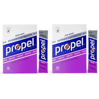 Propel Powder Packets, Grape With Electrolytes, Vitamins And No Sugar, 20 Count (Pack Of 2) - In Garizze Box