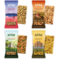 Afar Savory Protein Bars - Low Sugar, High Protein - Healthy Snack For Adults - Meal Replacement Bar - Rice Crispy Texture - Vegan, Gluten Free (8 Bars, Variety Pack)