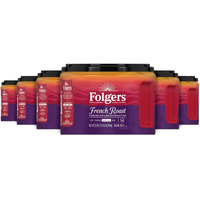 Folgers French Roast Medium Dark Roast Ground Coffee, 22.6 Ounces (Pack Of 6)