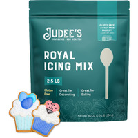 Judee's Royal Icing Mix 2.5 Lb - Frost Cookies Like A Professional - Great For Decorating And Baking - Just Add Water - Non-Gmo, Gluten-Free And Nut Free