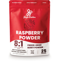 Jungle Powders Raspberry Powder 3.5 Ounce Bag, Food Grade Powdered Unsweetened Freeze Dried Raspberries, Additive, Filler Free Red Superfood Extract For Baking Cooking Flavoring Rasberries Smoothies
