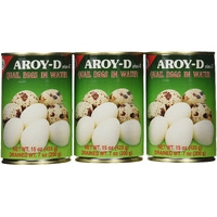 Aroy-D Quail Egg - 15Oz (Pack Of 3 Cans)